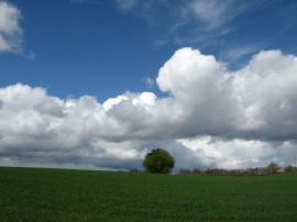 Clouds building up