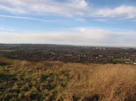 View over Luton from Warden Hill