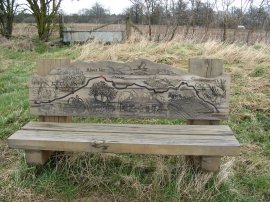 River Ver walk bench