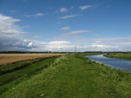 Now heading alongside the River Great Ouse