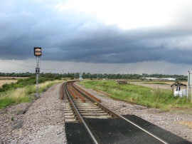 Crossing the rail line