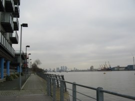 Waterfront nr the Woolwich Ferry