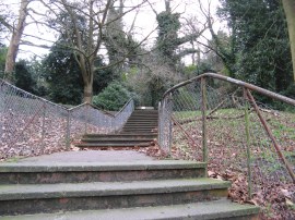 Steps leading up from Maryon Park