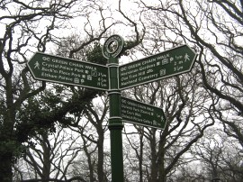 Signpost, Sydenham Hill Wood