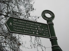Signpost by the College Gate