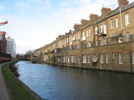 Houses lining the Harrow Road