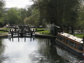 View back down the Hanwell Locks