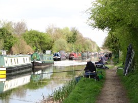 Fishermen on the canal