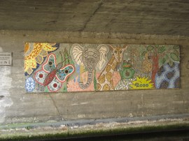 Mural under the A4020, Uxbridge