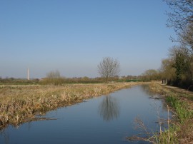 View across to the lift tower