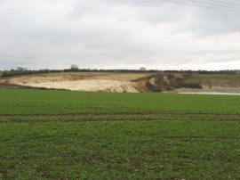 Chalk pit nr Newport