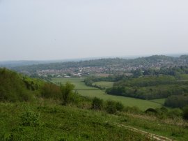 View towards Dorking