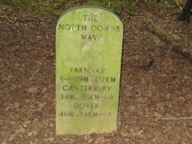 North Downs Way Marker