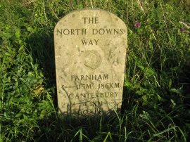 North Downs milestone