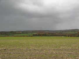 Rapidly approaching rain clouds