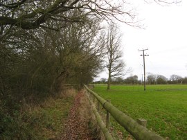 Path leaving East Hanningfield