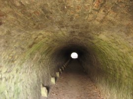 Tunnel under the rail lines