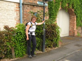 Sara at the end of the walk