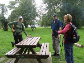 Lunch stop in Laleham Park