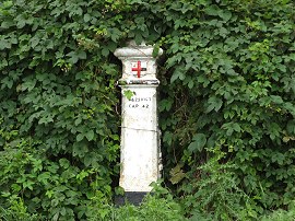 Coal post besides the Thames