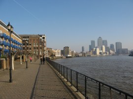 Approaching the Isle of Dogs