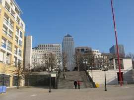 View towards One Canada Square