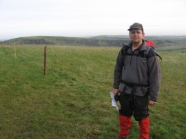 Yours truly at Upper Woodcott Down
