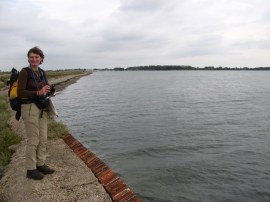 Anne besides Langstone Harbour