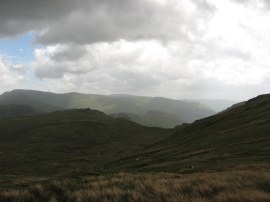 Descending down from Greenup Edge