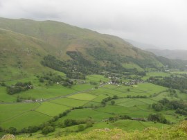 View down over the A591