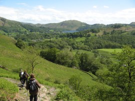 Heading down to Easedale