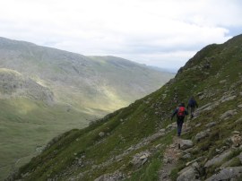 Heading up to Deepdale Hause