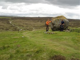 Granite boulder on the fells