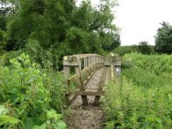 Wooden Bridge nr Wall Hall