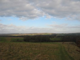 Approaching Cuckfield golf course