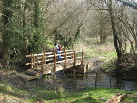 Footbridge by Forge Wood