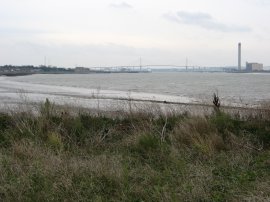 View towards the Dartford Bridge