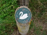 Upper Lea Valley through walk signpost