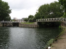 Junction of the River Lea Navigation and Old River Lea