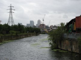 View towards Canary Wharf