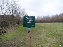 Footpath sign