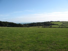 View back towards the coast