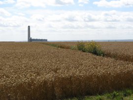 View towards Kingsnorth Power Station