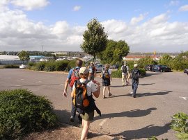 Arriving at Gillingham Strand