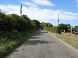 Road leaving Chalvington