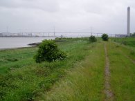 View towards the QE2 bridge