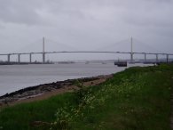 Approaching the QEII Bridge