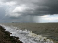 Rain showers, Mersea Island