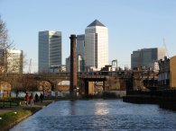 View towards Canary Wharf