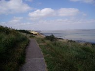 Looking back towards Herne Bay